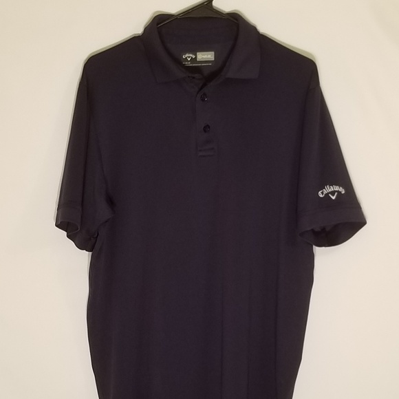 Callaway Medium Short Sleeve Golf Shirt Navy - Picture 1 of 4